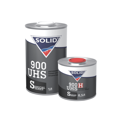 Лак 2К SOLID 900 UHS (1000+500Ммл)  системы HS 2+1 (в комп. с отверд.) 